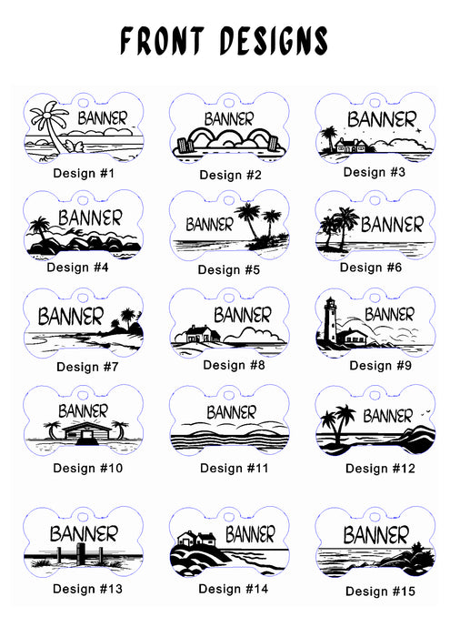 Custom Dog Chain Collar Optional Engraved ID Tag: Lightweight Metal Pet Necklace Silver S-XL - DCN138