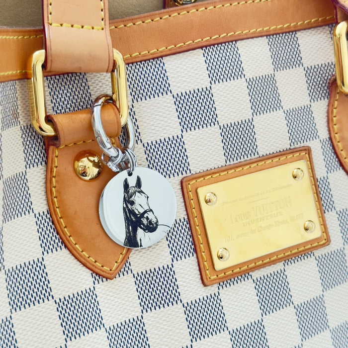 Customised Engraved Pet Loss Memorial Keychain - Actual Horse Dog Cat  Photo Keepsake Remembrance Gift - KCD006