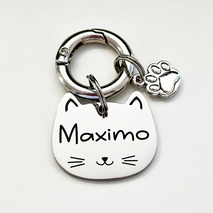 Cat Tag - Deep Engraved Stainless Steel Cat ID Tags Australia - CT027