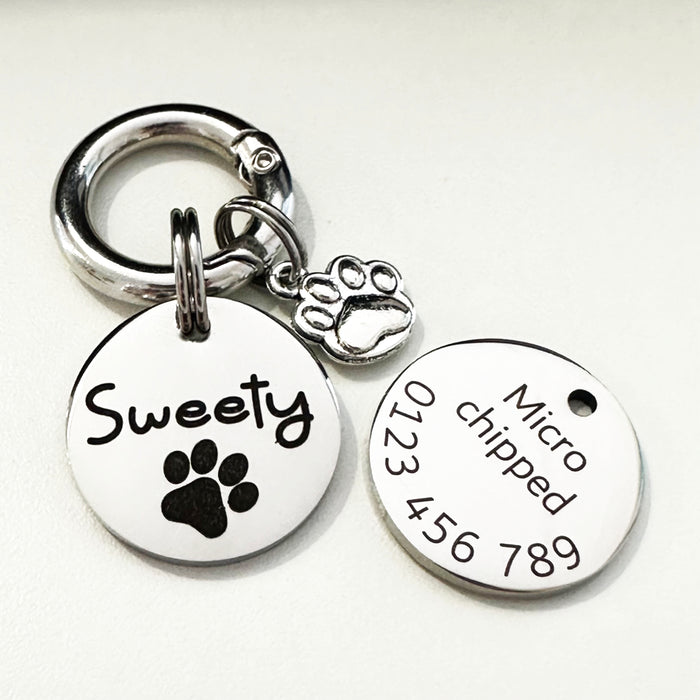 Cat Tag Stainless Steel Deep Engraved - Humble & Grate - CT017