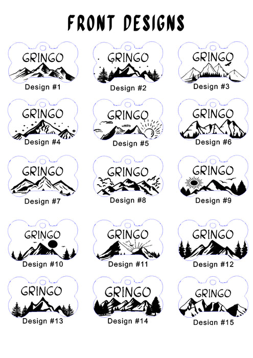 Personalized Gold Dog Chain Collar: Lightweight Metal Pet Necklace Custom Size Optional Bone ID Tag - DCN134