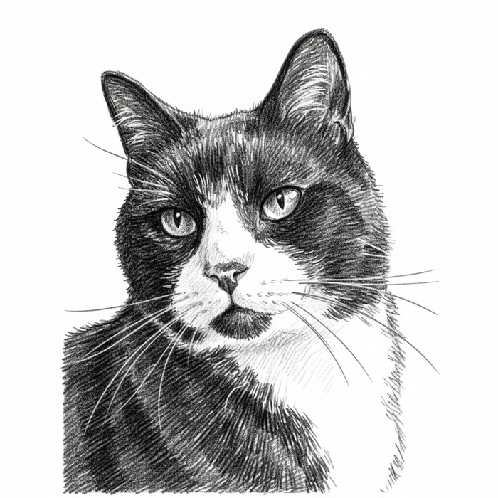 Engraved Pet Photo Keychain Personalized in Stainless Steel -  Pet Loss Memorial Gift - Cat Portrait Keyring - KCD005