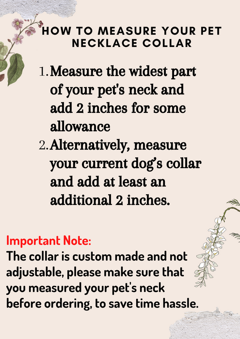 Personalised Pet Chain Collar for Dog and Cat: Lightweight Gold Silver Custom Size Dog Fashion Necklace Optional ID Tag - DCN085