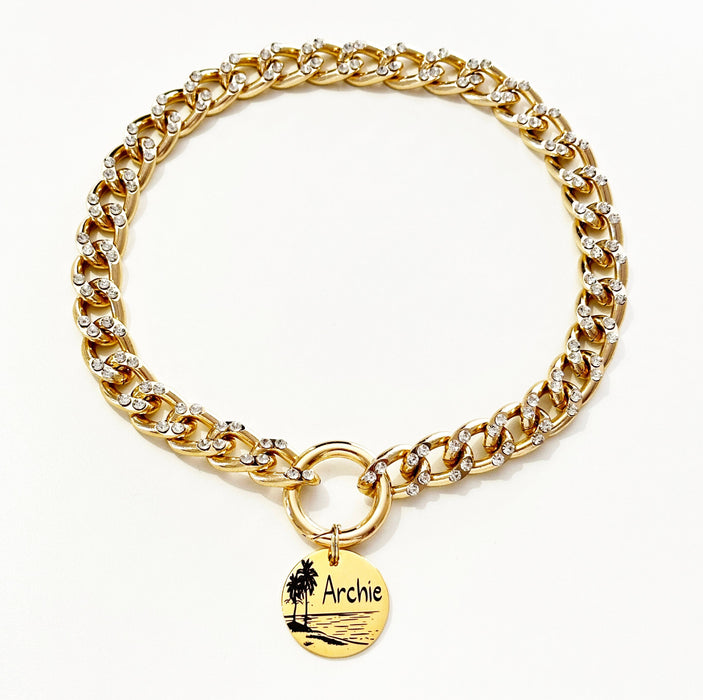 Lightweight Dog Chain Collar, Personalized Dog Necklace for Dog, Dog Gift, Fashion Dog Necklace, Cute Pet Necklace for Small to Large Dog