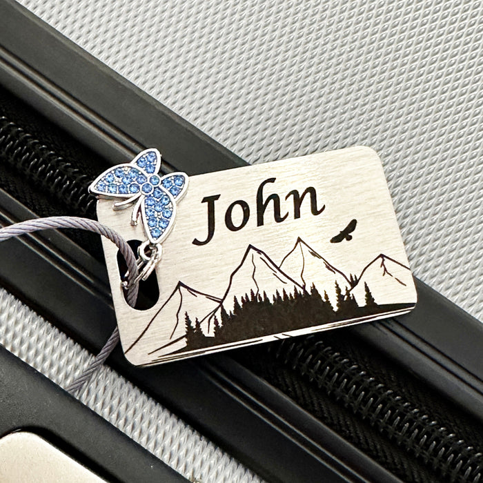 Personalized Groomsmen Gifts, Engraved Luggage Tag Stainless Steel, Groomsmen Thank You Gift, Bridesmaid Gift, Bestman Proposal Gift