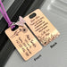 Personalised Thank You Gift for Bridesmaid Maid of Honor, Brides Gift to Bridesmaids, Custom Travel Luggage Tag, Unique Gift for Bridesmaids