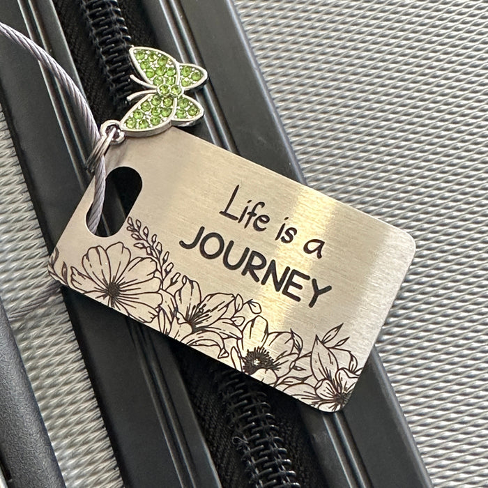 Personalised Gift to Bridesmaid, Engraved Custom Luggage Tag Stainless Steel, Maid of Honor Proposal Gift, Stylish Suitcase Name Tag