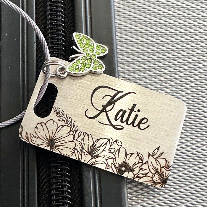 Personalised Bridesmaid Gift, Maid of Honor Proposal Gift, Custom Luggage Tag Stainless Steel, Bridesmaid Thank You Gift, Stylish Travel Tag