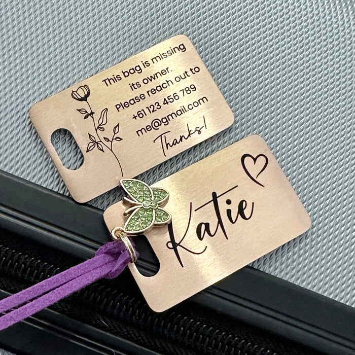 Personalised Bridesmaid Gifts, Bridesmaid Luggage Tag, Custom Bridesmaid Thank You Gift, Bridesmaid Proposal Gift, Personalized Luggage Tag