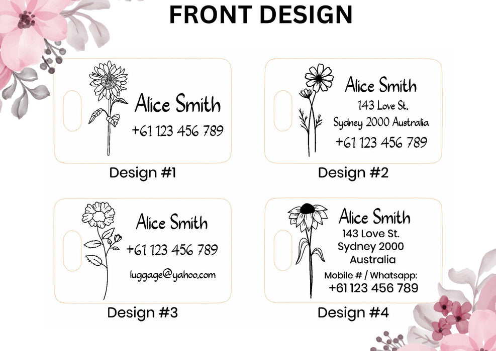 Personalised Thank You Gift for Bridesmaid Maid of Honor, Brides Gift to Bridesmaids, Custom Travel Luggage Tag, Unique Gift for Bridesmaids