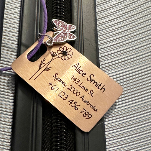 Personalised Thank You Gift for Bridesmaid Maid of Honor, Brides Gift to Bridesmaids, Custom Travel Luggage Tag, Unique Gift for Bridesmaids