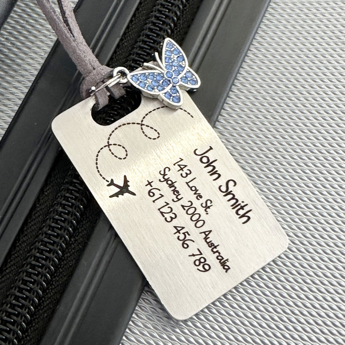 Personalised Thank You Gift for Groomsmen Bestman, Grooms Gift to Groomsmen, Custom Travel Luggage Tag, Unique Gift for Groomsmen