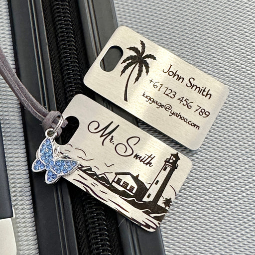 Personalized Newlywed Gifts, Mr and Mrs Luggage Tags Stainless Steel, Personalised Wedding Gifts, Luggage Tag for Couple Custom