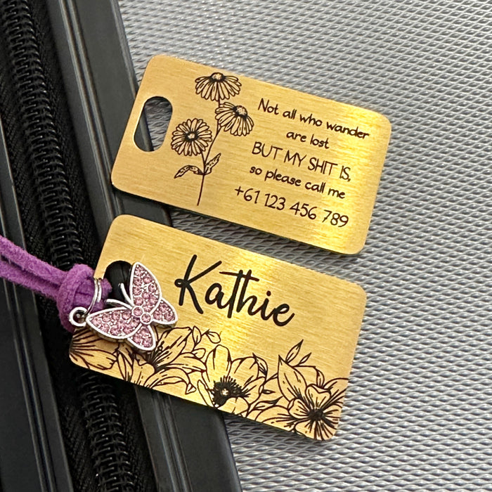 Personalised Proposal Gift for Maid of Honor, Personalized Luggage Tag, Custom Bridesmaid Thank You Gift, Wedding Favour for Bridesmaids