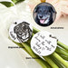 Personalized Dog Photo Bouquet Charm, Engraved Pet Bouquet Charm, Bride Wedding Gift, Keepsake Wedding Charm, Dog Memorial Bouquet Charm