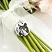 Personalized Bouquet Charm Cat Photo, Engraved Pet Bouquet Charm, Bride Wedding Gift, Keepsake Wedding Charm, Cat Memorial Bouquet Charm