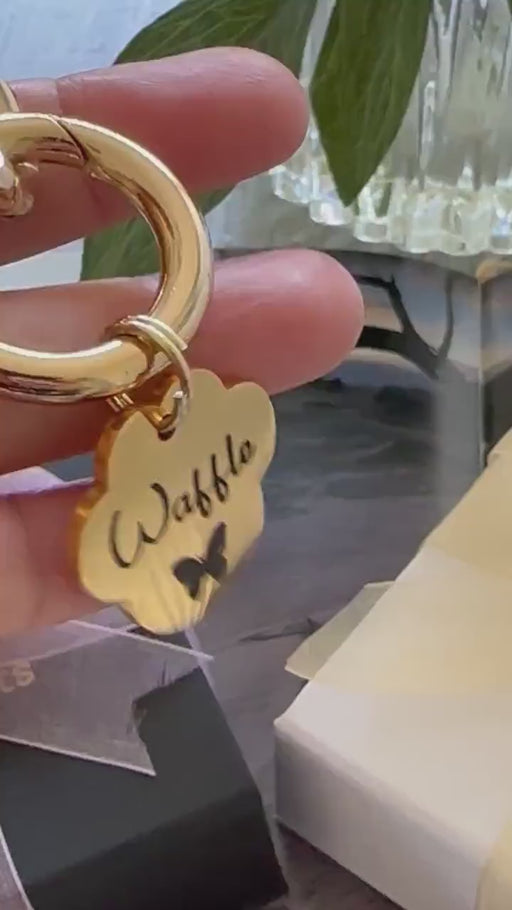 Lightweight Chain Dog Collar with Pet Name Tag, Personalized Chain Link  Dog Collar, Dog Necklace for Dog, Fashion Pet Necklace, Dog Gift