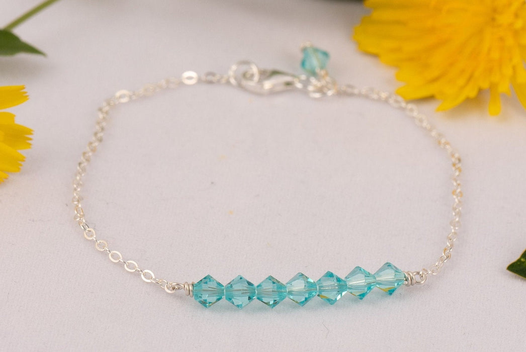 Swarovski Crystal Turquoise Bracelet for Women Sterling Silver Gift for Her Australia B008