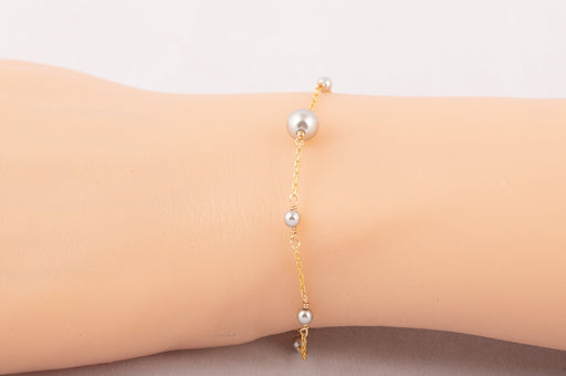 Pearl Bracelet Sterling Silver, Swarovski Pearl Bracelet, Pearl Bracelet, Everyday Bracelet, Pearl Bracelet, Grey Pearl Bracelet, Gift Ideas