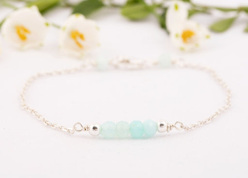 Natural Opal Bracelet, Birthstone Bracelet Sterling Silver, Opal Bracelet, October Birthstone Bracelet, Blue Opal Birthstone Bracelet