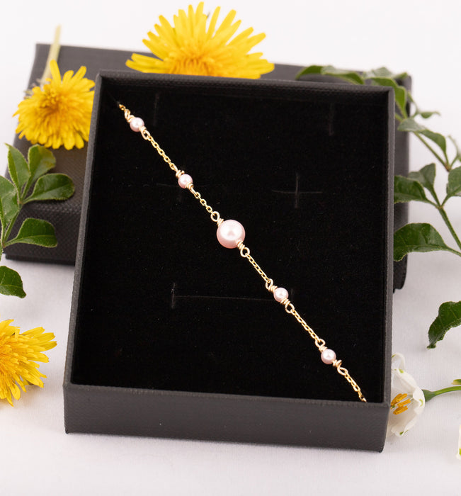 Pearl Bracelet Sterling Silver, Swarovski Pearl Bracelet, Pearl Bracelet, Everyday Bracelet, Pearl Bracelet, Pink Pearl Bracelet, Gift Ideas