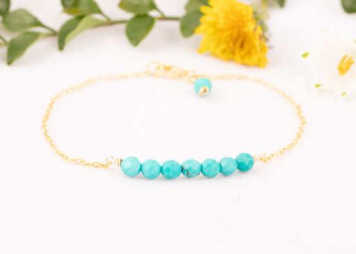 Turquoise Bracelet Sterling Silver, December Birthstone Bracelet, Birthstone Bar Bracelet, Turquoise Bracelet, Turquoise Birthstone Bracelet