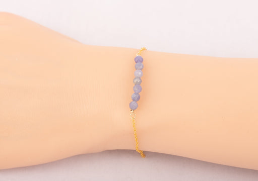 Tanzanite Bracelet Sterling Silver, December Birthstone Bracelet, Birthstone Bracelet, Tanzanite Bracelet, Natural Tanzanite Bracelet