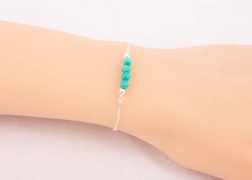 Turquoise Bracelet Sterling Silver, Turquoise Bracelet, December Birthstone Bracelet, Turquoise Birthstone Bracelet, Everyday Bracelet