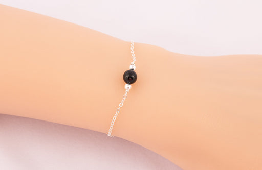 Pearl Bracelet Sterling Silver/Swarovski Pearl Bracelet/Everyday Bracelet/Black Pearl Bracelet/Pearl Bracelet/Gift for Women/Gift Ideas