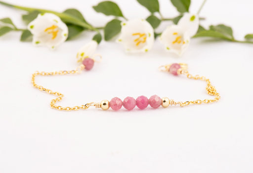 Tourmaline Bracelet Sterling Silver, Tourmaline Bracelet, October Birthstone Bracelet, Pink Tourmaline Bracelet, Tourmaline Bracelet Gold