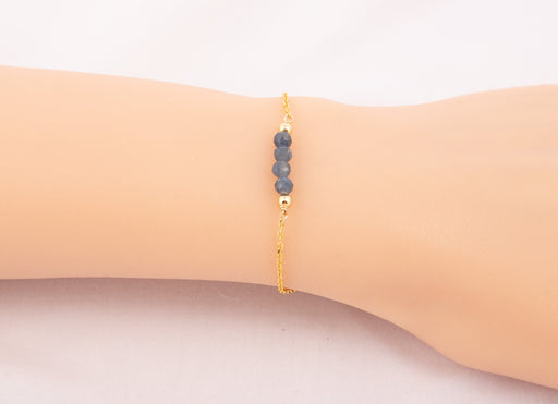 Sapphire Bracelet Sterling Silver, Sapphire Bracelet, September Birthstone Bracelet, Sapphire Birthstone Bracelet, Dainty Sapphire Bracelet