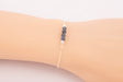 Sapphire Bracelet Sterling Silver, Sapphire Bracelet, September Birthstone Bracelet, Sapphire Birthstone Bracelet, Raw Sapphire Bracelet