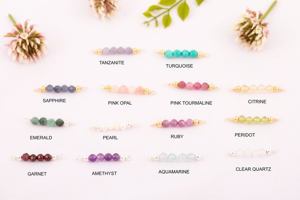 Choose Your Own Personalised Family Birthstone Bracelet Sterling Silver, Personalised Jewellery, Create Your Own Family Birthstone Bracelet