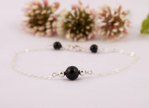 Pearl Bracelet Sterling Silver/Swarovski Pearl Bracelet/Everyday Bracelet/Black Pearl Bracelet/Pearl Bracelet/Gift for Women/Gift Ideas