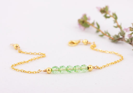 Peridot Bracelet/Peridot Bracelet Sterling Silver/Swarovski Crystal Bracelet/Peridot Crystal Bracelet\August Bracelet\Everyday Bracelet