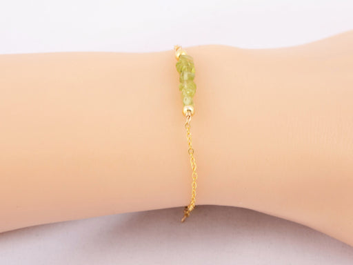 Peridot Bracelet Sterling Silver, Raw Peridot Bracelet, Peridot Bracelet, August Birthstone Bracelet, Peridot Bracelet Gold, Gift for Her