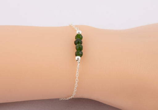 Jade Bracelet Sterling Silver/Jade Bracelet/Jade Bracelet Women/Jade Crystal Bracelet/Goodluck Bracelet/Gift for Her/Prosperity Bracelet