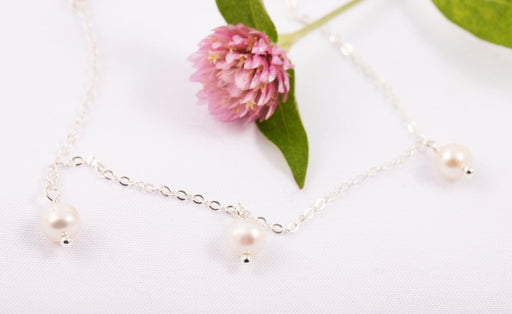 Fresh Water Pearl Necklace Sterling Silver, June Birthstone Necklace, Pearl Necklace, Choker Pearl Necklace, Fresh Water Pearl Necklace