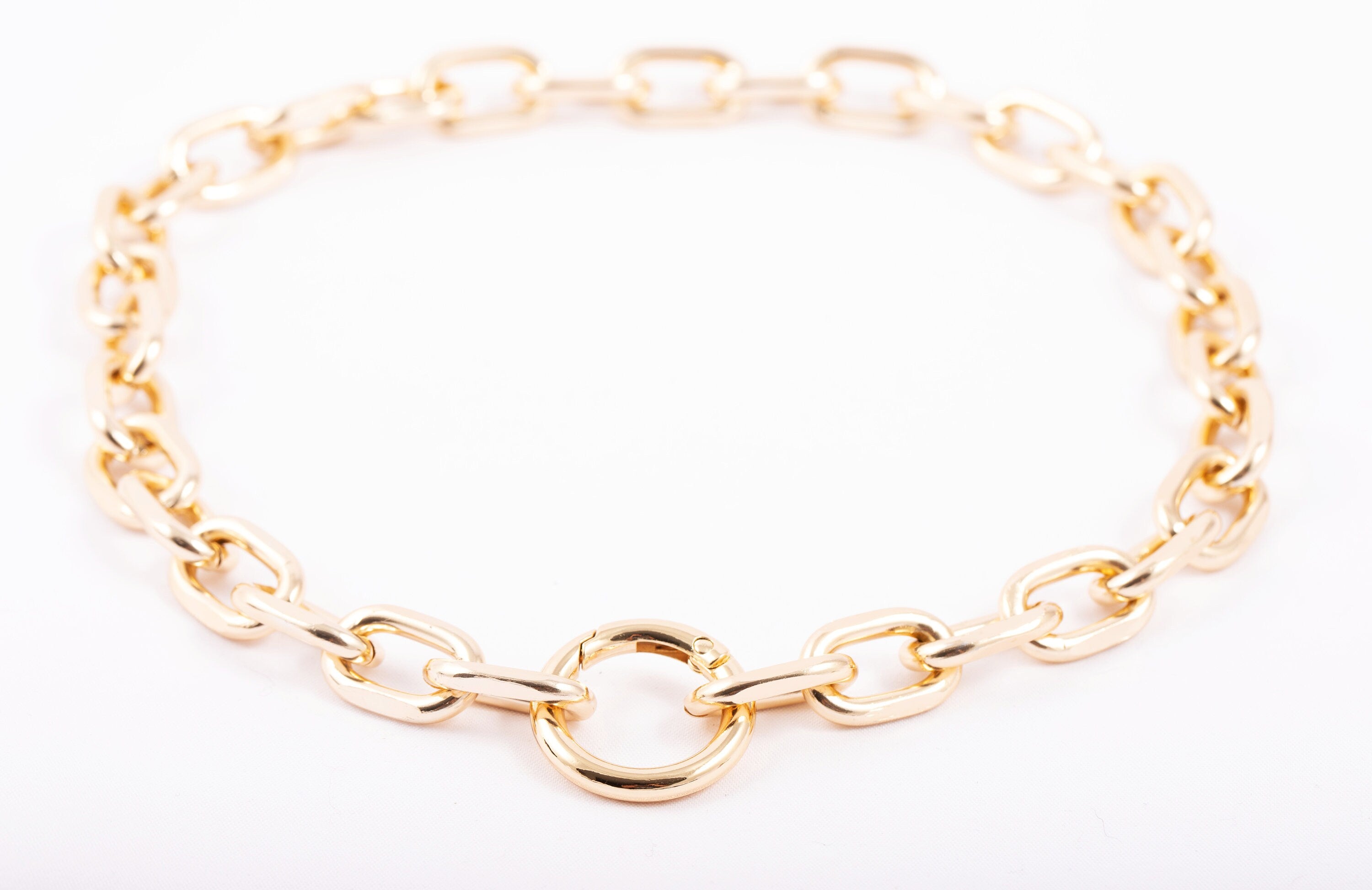 Chunky Chain Necklace for Women Lightweight - NC004 — Luzie Crafts