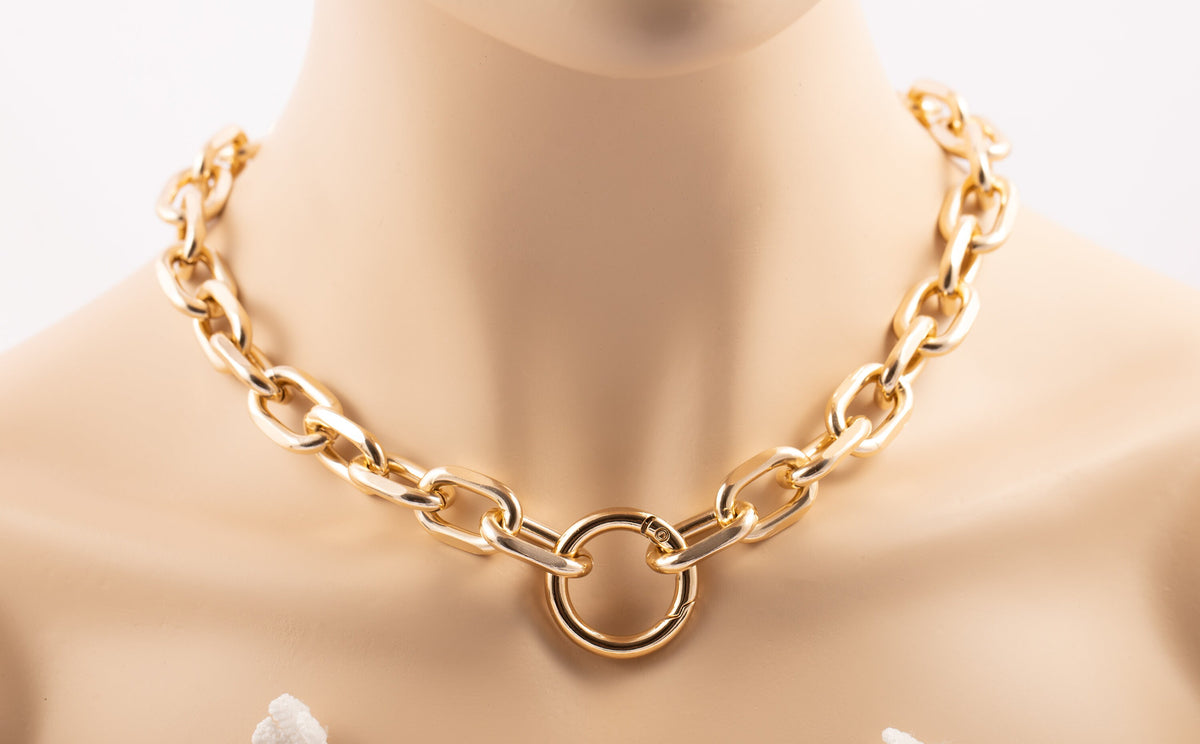 Chunky Chain Necklace for Women Lightweight - NC004 — Luzie Crafts