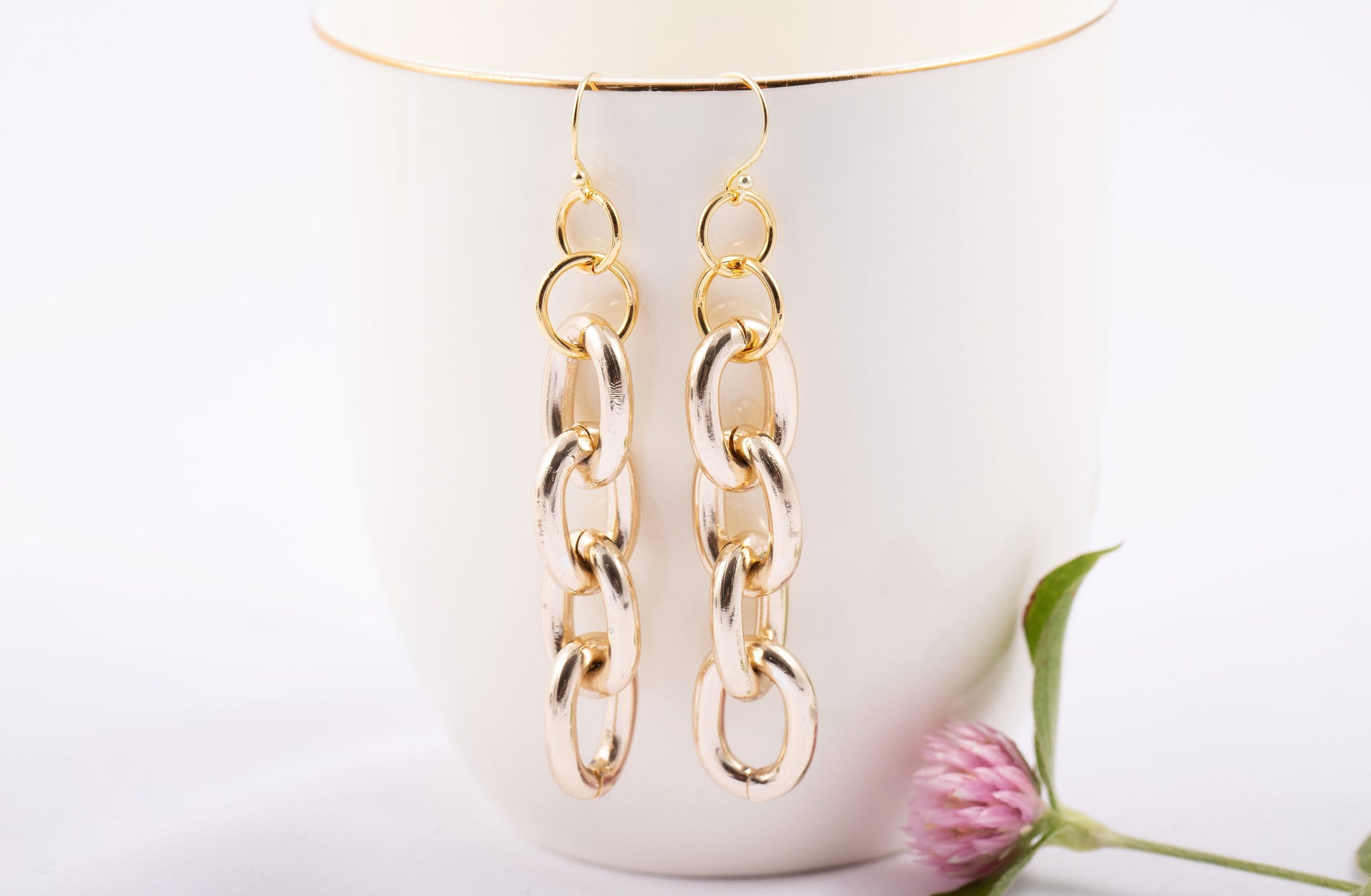 Chunky chain link on sale earrings