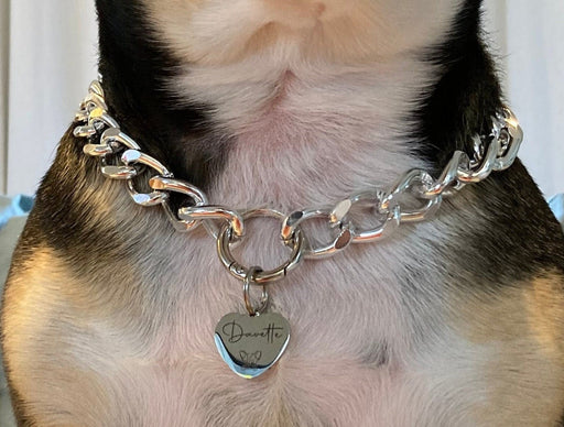 Lightweight Chain Link Dog Necklace, Dog Necklace for Dog, Chain Dog Collar Gold,  Dog Jewelry, Dog Necklace for Dog, Jewellry for Dog