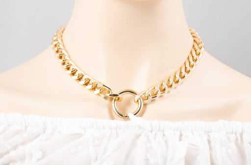 Lightweight Gold Chunky Chain Necklace/Cuban Chain Necklace/Chunkly Necklace for Women/Gold Statement Necklace/Chunky Chain Link Necklace